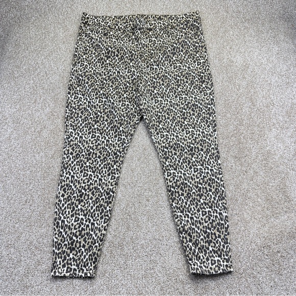 American Eagle Hi Rise Jegging pants Animal Print Brown Beige Women’s Size 24 R - Picture 2 of 16